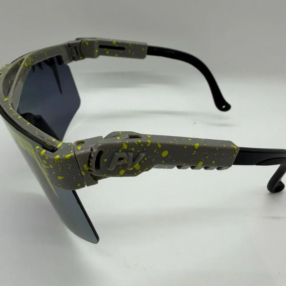 Pit-viper Men's Grey and Cream Sunglasses